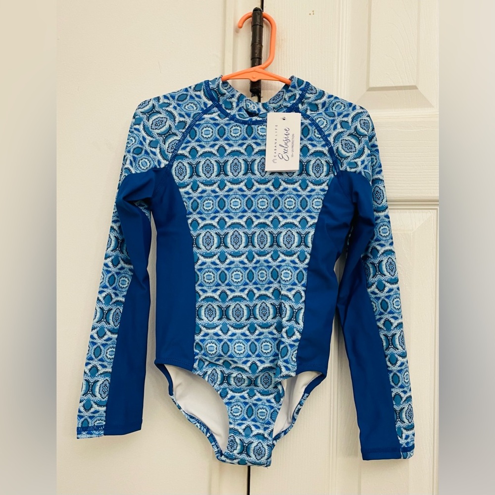 Cabana Life Little Girls Road Map Swim Unisuit Size 6